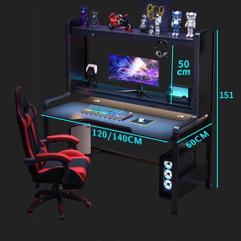 Игровой стол Orenford Three Layer Gaming Desk, 120x60 см, черный