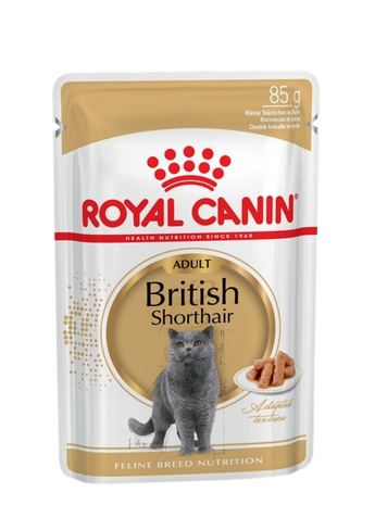 Влажный корм для кошек Royal Canin /Роял Канин Британская Короткошерстная Эдалт, упаковка 28 шт