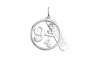 Медальон серебряный Sokolov «Платформа 9 3/4»