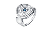 Кольцо серебряное Ювелирные традиции с топазом