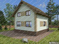 Строительство дачного дома двухэтажного из теплоблока 147.26кв.м