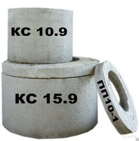 Кольцо железобетонное стеновое КС 7.3 для бетонного колодца 840*840*290