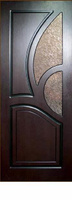Межкомнатная дверь, Юлия Греция, со стеклом, венге