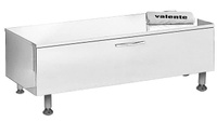 Тумба VALENTE LACRIMA Lac1000 32 с выдвижным ящиком на ножках, белый глянец (1000*400*340)
