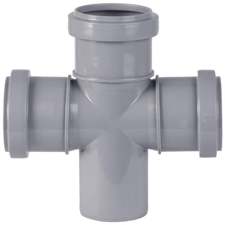 Крестовина одноплоскостная канализационная СТАНДАРТ контур D110х110х110 ...