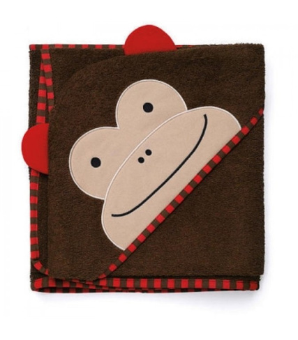 Полотенце с капюшоном СКИП-ХОП (SKIP-HOP), мод. "ZOO HOODED TOWEL", цвет Monkey, арт. 235254 Иваново