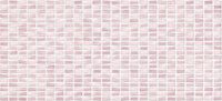 Керамическая плитка настенная Pudra мозаика, рельеф, розовый, 20x4