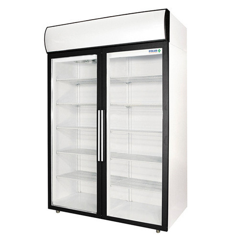 Шкаф холодильный фармацевтический V=1400л, ШХФ-1,4 ДС (стекл. двери) (1402х