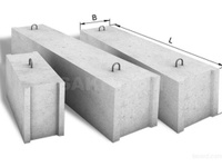 Блок фундаментный строительный ФБС 24.6.6