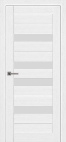 Дверь межкомнатная Двери Регионов Модель 24 Эко Белый Остекленная