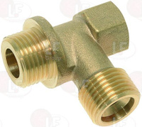 Патрубок бойлера ø 1/2"M-1/2"M-1/4"F