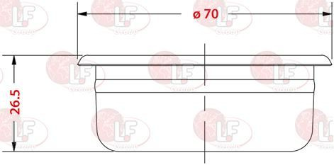 2-порционный фильтр 14/20г Ø 70x26,5 мм