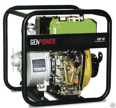 Мотопомпа дизельная GENPOWER GDP 40