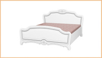 Кровать двойная ( без основания) Лотос (ЛАК) Bravo мебель