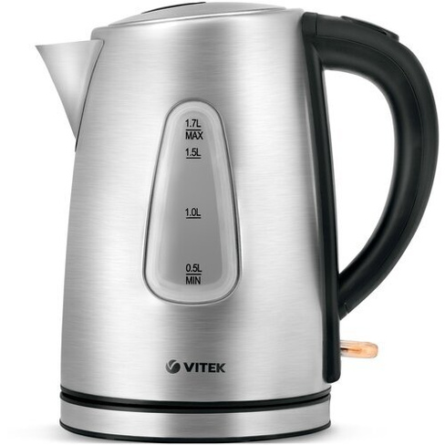 Чайник VITEK VT-7007, серебристый/черный Vitek