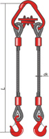 Двухветвевой канатный строп (опрессовка) о2СК-4,0/2,0м