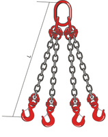 Четырехветвевой цепной строп ц4СЦ-11,2/2,0м