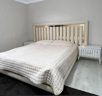 Спальня "Стамбул" кровать 1,8 шкаф 6 дверный, цвет белый, производство Беларусь