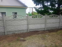 Забор бетонный серия "Новое качество" h=1,5м, шаг столбов 2 м