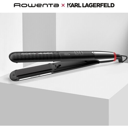 Выпрямитель для волос Rowenta Karl Lagerfeld SF466LF0 плавающие пластины, ЖК-дисплей, покрытие кератин