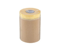 Защитная бумага с креповой клеящей лентой (устойчива к температуре до 60°С) 1800х20000 мм