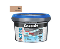 Затирка эластичная водоотталкивающая Ceresit CE40 №46 (Карамель) 2 кг.