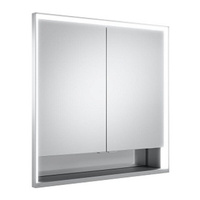 Зеркальный шкаф Keuco Royal Lumos 2 дверцы, с подсветкой, встроенный, 800х735х165 мм (14312171301)