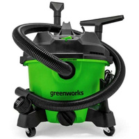 Строительный пылесос GREENWORKS G120WDV, зеленый [4701207]