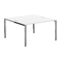 Стол 2-х местный XGWST 1414.1 Белый/Нержавеющая сталь 1400х1406х750 XTEN GLOSS