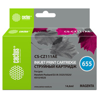 Картридж Cactus CS-CZ111AE 655, Magenta