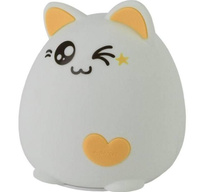 Декоративный светильник Эра nled-413-1w-y кот белый с желтым