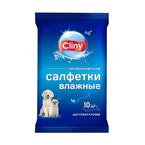 Влажные гигиенические салфетки Cliny