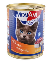 Монами 350гр. консервы для кошек Мясное ассорти