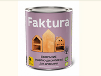 Покрытие FAKTURA защитно-декоративное для древесины 0,7л орегон (6шт/кор)