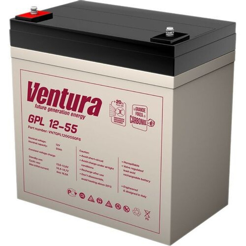 Аккумуляторная батарея для ИБП VENTURA GPL 12-55 12В, 55Ач [vntgpl1200550f6]