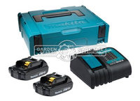 Набор Makita LXT MKP1SY182: аккумулятор BL1815N х 2 шт + ЗУ DC18SD + кейс MakPac 1