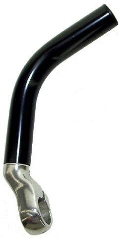 Рога велосипедные алюминиевые изогнутые длинные черные регулируемые 5-408141 M-Wave
