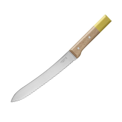 Нож кухонный №116 VRI Parallele для хлеба (нерж. сталь, рукоять бук, длина клинка 21 см) OPINEL 0018169