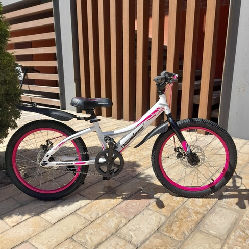 Горный Велосипед Nameless 20" цвет белый/розовый