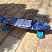 Скейтборд Black Aqua цвет синий