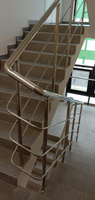 Перила из нержавеющей стали для бетонной лестницы