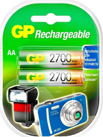 Аккумуляторная батарейка GP Rechargeable AA (2700 мАч) 2 шт