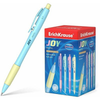 Ручка шариковая автоматическая ErichKrause JOY Pastel, Ultra Glide Technology, цвет чернил синий / ручка шариковая / наб