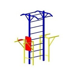 Шведская стенка с турниками и брусьями СО.05.07