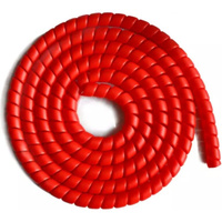 Спиральная пластиковая защита PARLMU SG-26-C13, полипропилен, размер 26, выпуклая поверхность, цвет красный, длина 1 м