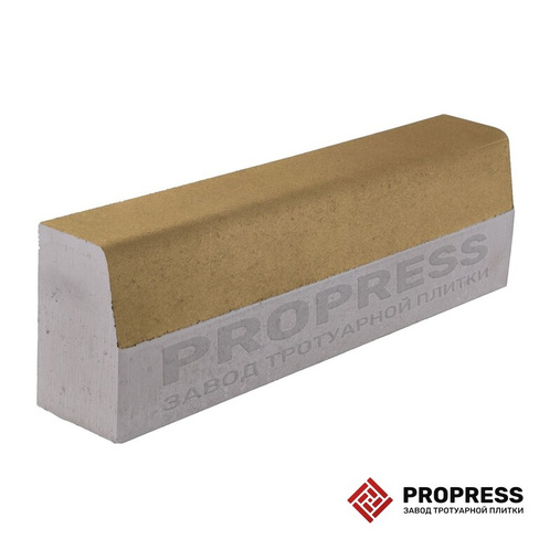 Бордюр дорожный Propress 1000х300х150 Жёлтый зернистый