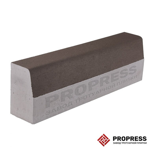 Бордюр дорожный Propress 1000х300х150 Коричневый гладкий