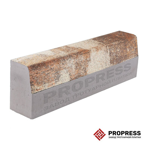 Бордюр дорожный Propress 1000х300х150 №12 «Яшма» зернистый