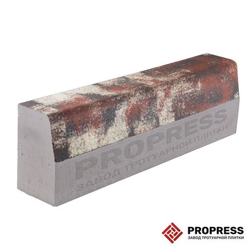 Бордюр дорожный Propress 1000х300х150 №14 «Красный агат»