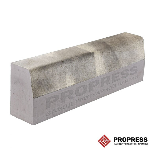 Бордюр дорожный Propress 1000х300х150 №15 «Антрацит» гладкий